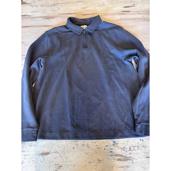 LARSSON & CO Other - LARSSON & CO quarter zip pullover men size XL blue cotton blend long sleeve